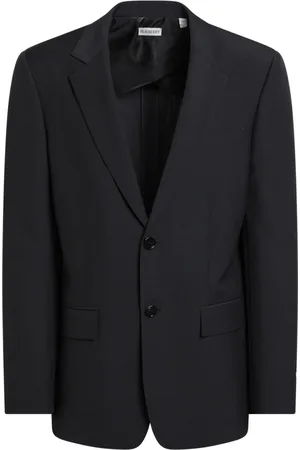 Burberry Heren, Jassen, Blauw, Maat: M Wol