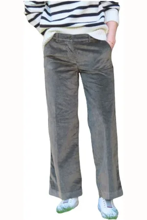 Masons Dames, Broeken, Groen, Maat: XS Corduroy