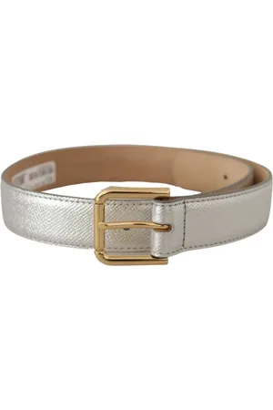 Dolce & Gabbana Dames, Accessoires, Grijs, Maat: 65 CM Leer