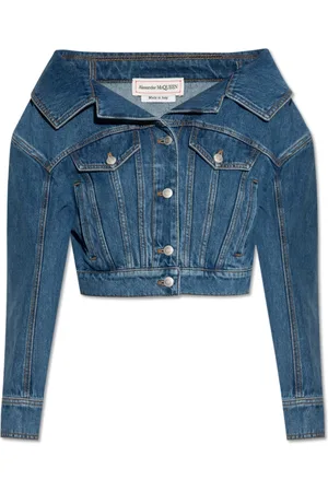 Alexander McQueen Dames, Jassen, Blauw, Maat: 3XS Denim