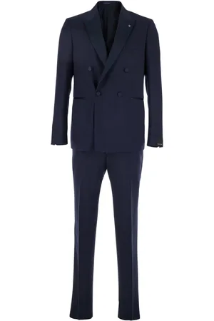 TAGLIATORE Heren, Pakken, Blauw, Maat: S Wol
