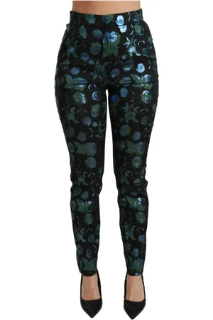 Dolce & Gabbana Dames, Broeken, Zwart, Maat: XS Poliester