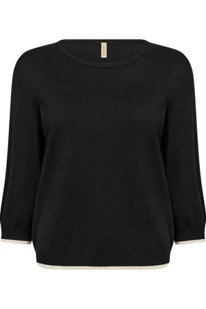 soyaconcept Dames, Truien, Zwart, Maat: S Wol