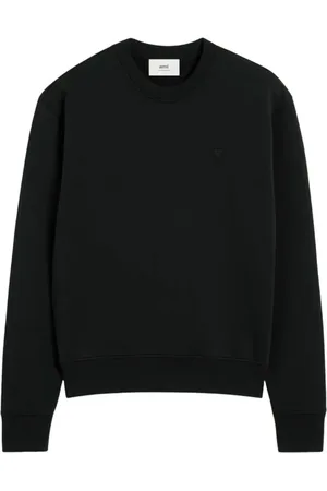 Ami Heren, Sweatshirts & Hoodies, Zwart, Maat: 2XL Katoen