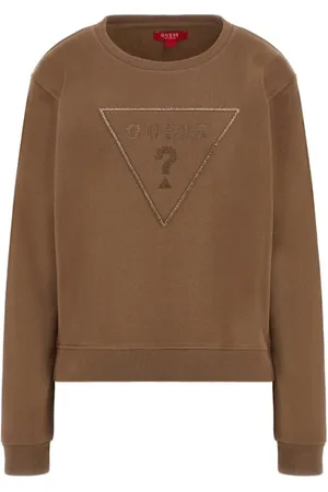 Guess Dames, Sweatshirts & Hoodies, Bruin, Maat: S Katoen