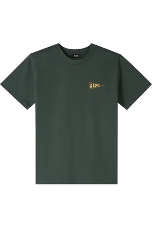 A.P.C. Heren, Tops, Groen, Maat: M Katoen