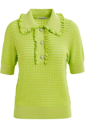 Essentiel Antwerp Dames, Tops, Groen, Maat: M Acryl