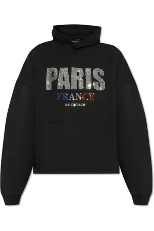 Balenciaga Dames, Sweatshirts & Hoodies, Zwart, Maat: M Katoen