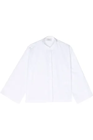 MAZZARELLI Dames, Blouses & Shirts, Wit, Maat: L Katoen