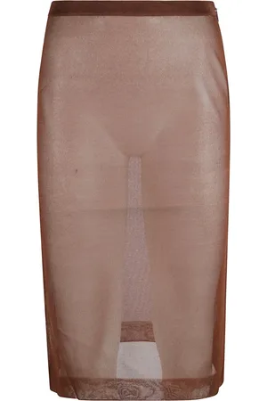 Saint Laurent Dames, Rokken, Bruin, Maat: M Zijde