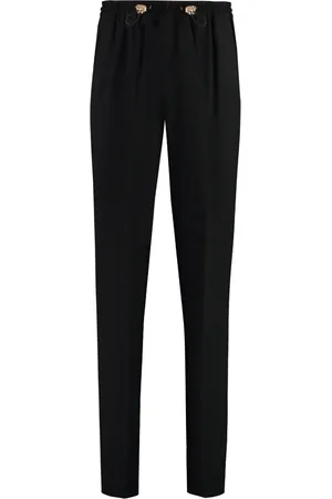 VERSACE Heren, Broeken, Zwart, Maat: S Viscose