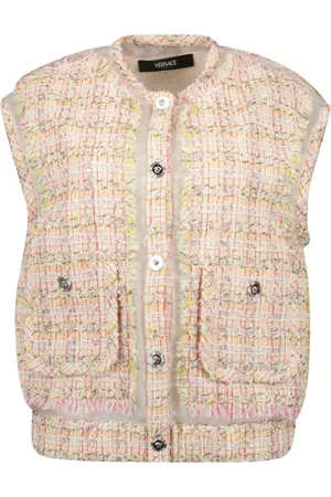 VERSACE Dames, Jassen, Roze, Maat: XS Tweed