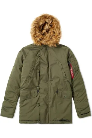 Alpha Industries Heren, Jassen, Groen, Maat: M Nylon