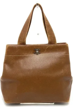 CHANEL Dames, Pre-owned, Bruin, Maat: ONE Size Leer