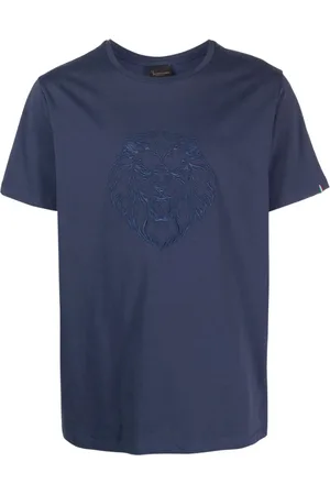 BILLIONAIRE Heren, Tops, Blauw, Maat: 2XL Katoen