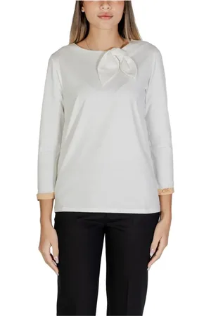 ALVIERO MARTINI 1A CLASSE Dames, Tops, Wit, Maat: M Katoen