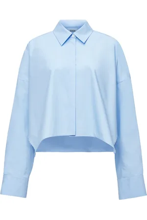 Drykorn Dames, Blouses & Shirts, Blauw, Maat: XS Katoen