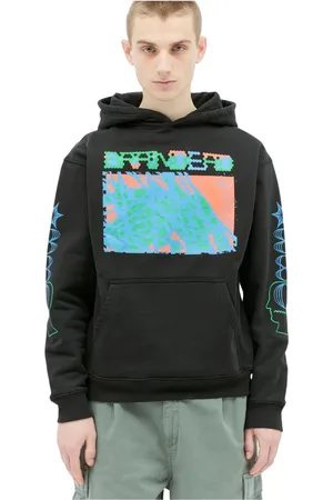 Brain Dead Heren, Sweatshirts & Hoodies, Zwart, Maat: L Katoen
