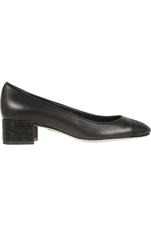 RENE CAOVILLA Dames, Schoenen, Zwart, Maat: 40 EU Leer