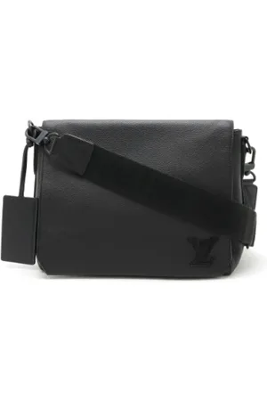 LOUIS VUITTON Heren, Pre-owned, Zwart, Maat: ONE Size Leer