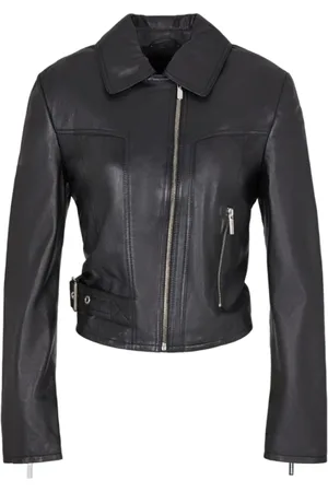 Armani Exchange Dames, Jassen, Zwart, Maat: S Leer