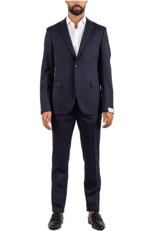 PAOLONI Heren, Pakken, Blauw, Maat: M