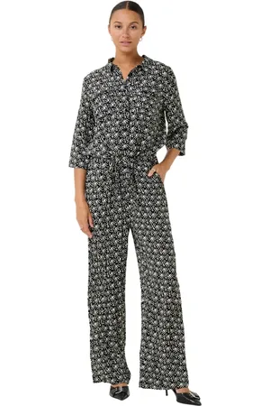 Kaffe Dames, Jumpsuits & Playsuits, Zwart, Maat: XL