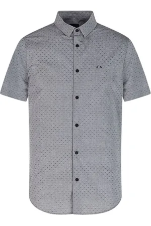 Armani Exchange Heren, Overhemden, Grijs, Maat: XS Katoen