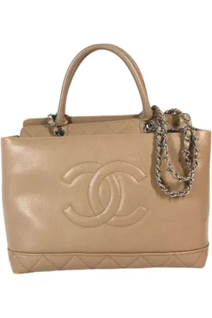 CHANEL Dames, Pre-owned, Bruin, Maat: ONE Size Leer