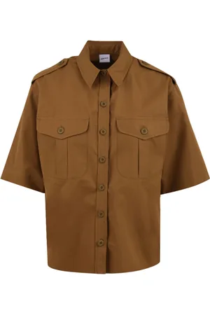 Aspesi Dames, Blouses & Shirts, Bruin, Maat: XS