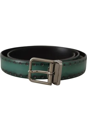 Dolce & Gabbana Heren, Accessoires, Groen, Maat: 90 CM Leer