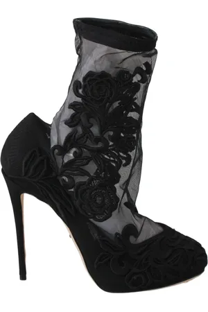 Dolce & Gabbana Dames, Schoenen, Zwart, Maat: 39 EU Zijde