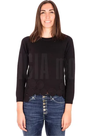 ALPHA STUDIO Dames, Truien, Zwart, Maat: S