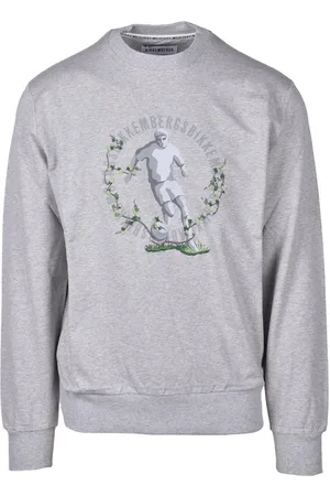 Bikkembergs Heren, Sweatshirts & Hoodies, Grijs, Maat: L Katoen
