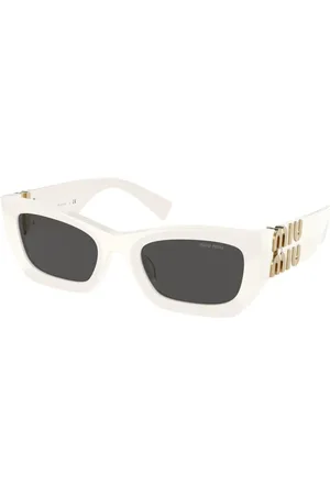Miu Miu Dames, Accessoires, Wit, Maat: 53 MM Polyamide