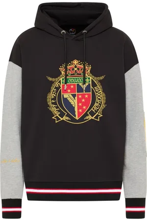 Carlo Colucci Heren, Sweatshirts & Hoodies, Zwart, Maat: L Katoen