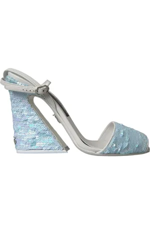 Dolce & Gabbana Dames, Schoenen, Blauw, Maat: 39 EU Poliester