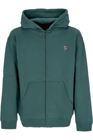 Huf Heren, Sweatshirts & Hoodies, Groen, Maat: S Katoen
