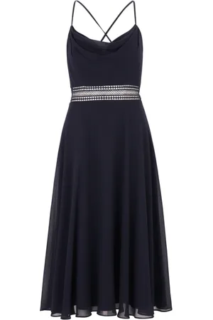 Vera Mont Dames, Jurken, Blauw, Maat: 2XL Chiffon