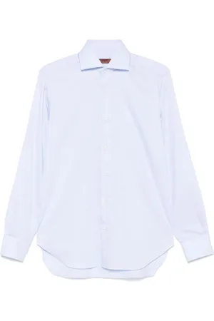 BARBA Heren, Overhemden, Blauw, Maat: 2XL