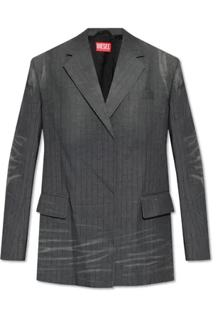 Diesel Dames, Jassen, Grijs, Maat: 2XL Wol