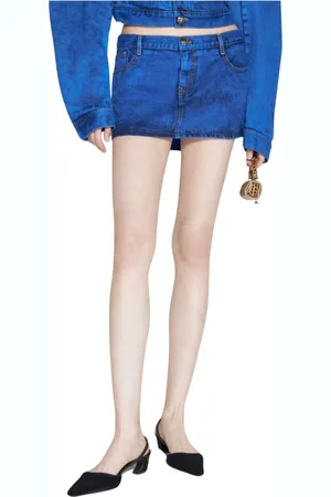 Vivienne Westwood Dames, Rokken, Blauw, Maat: W27 Katoen