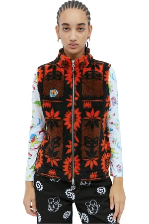 Chopova Lowena Dames, Jassen, Oranje, Maat: XS Fleece