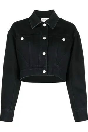 Alexander McQueen Dames, Jassen, Zwart, Maat: S Denim
