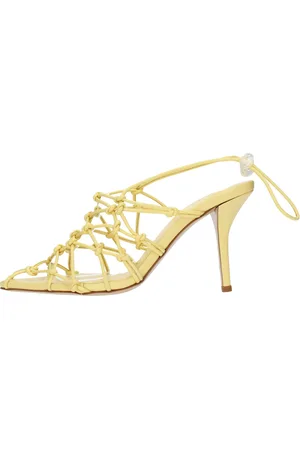 Gia Borghini Dames, Schoenen, Geel, Maat: 41 EU Leer