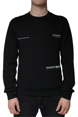 Dolce & Gabbana Heren, Sweatshirts & Hoodies, Zwart, Maat: S Katoen