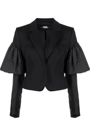Karl Lagerfeld Dames, Jassen, Zwart, Maat: XS Wol