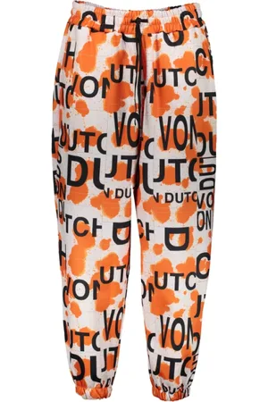 Von Dutch Dames, Broeken, Veelkleurig, Maat: XL
