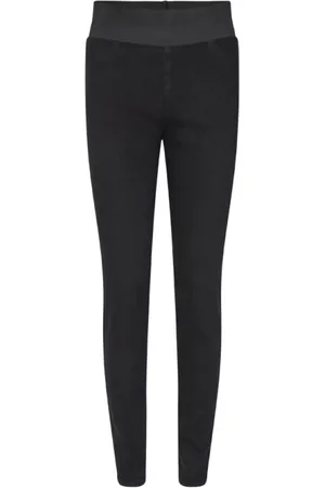 Freequent Dames, Jeans, Zwart, Maat: S Katoen