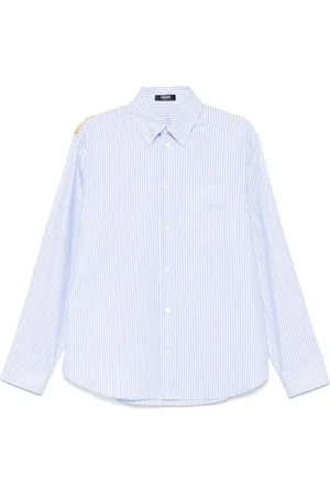 VERSACE Heren, Overhemden, Blauw, Maat: XL